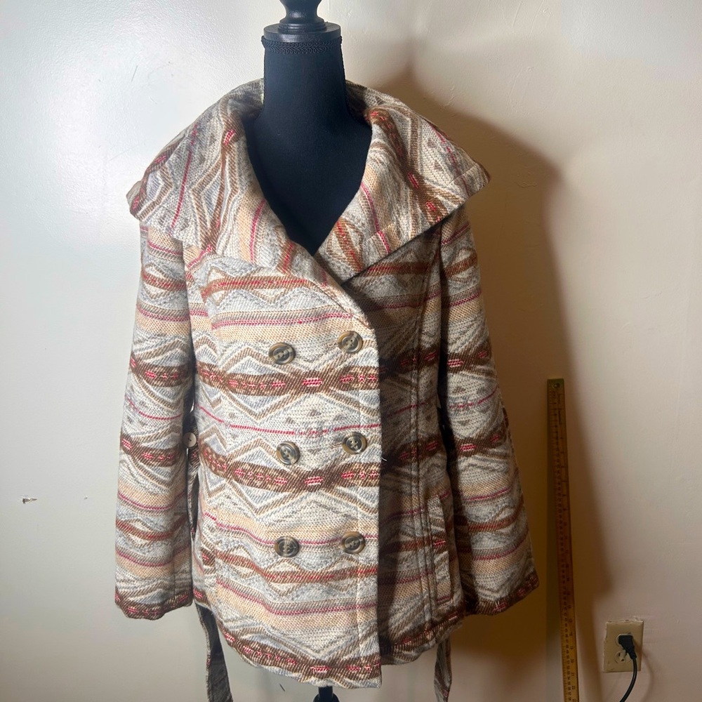 Anthropologie Daughters of the Liberation Poetry Coat Jacket Size M